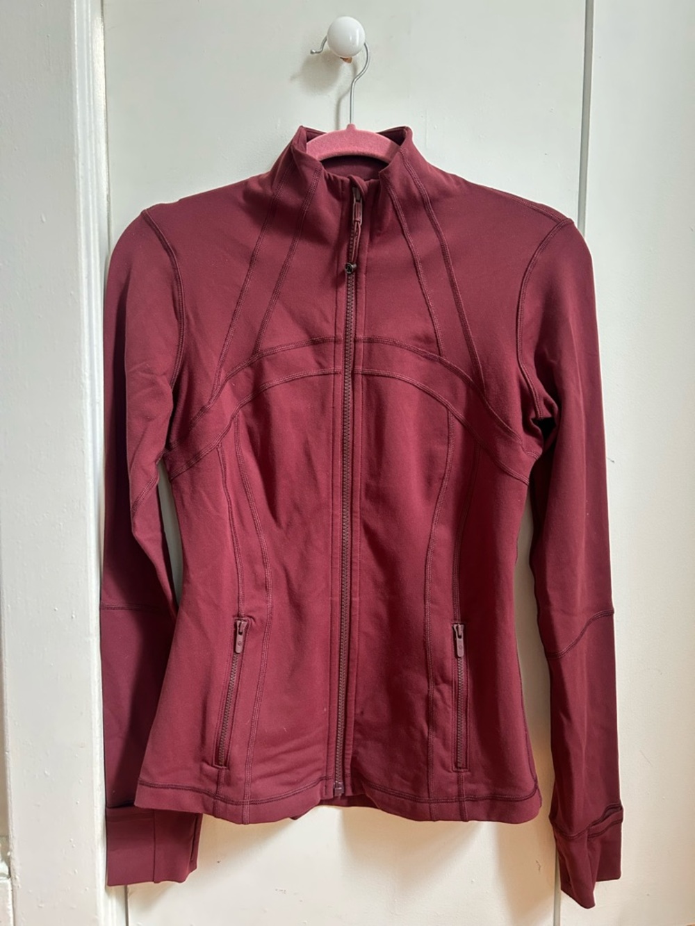 lululemon athletica Maroon Full-Zip Define Jacket